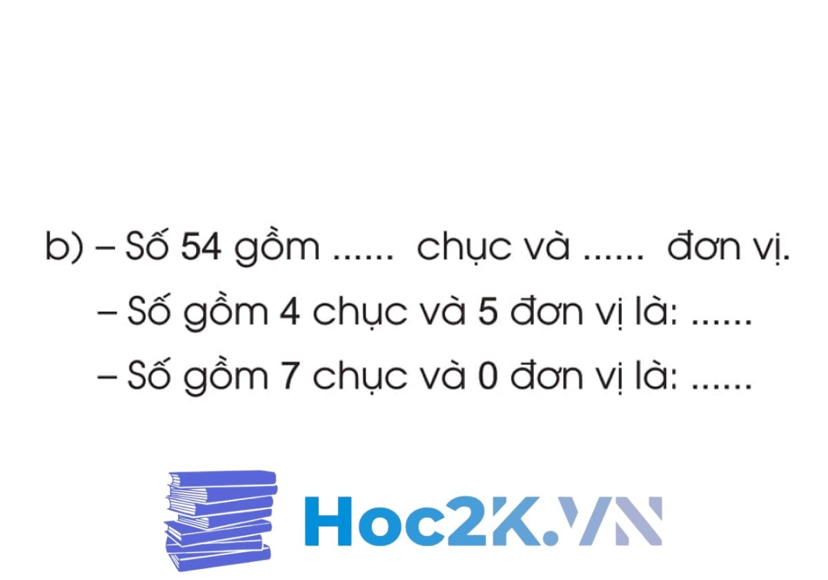 Bài 1: Ôn tập các số đến 100 trang 4, 5 - Hình 7