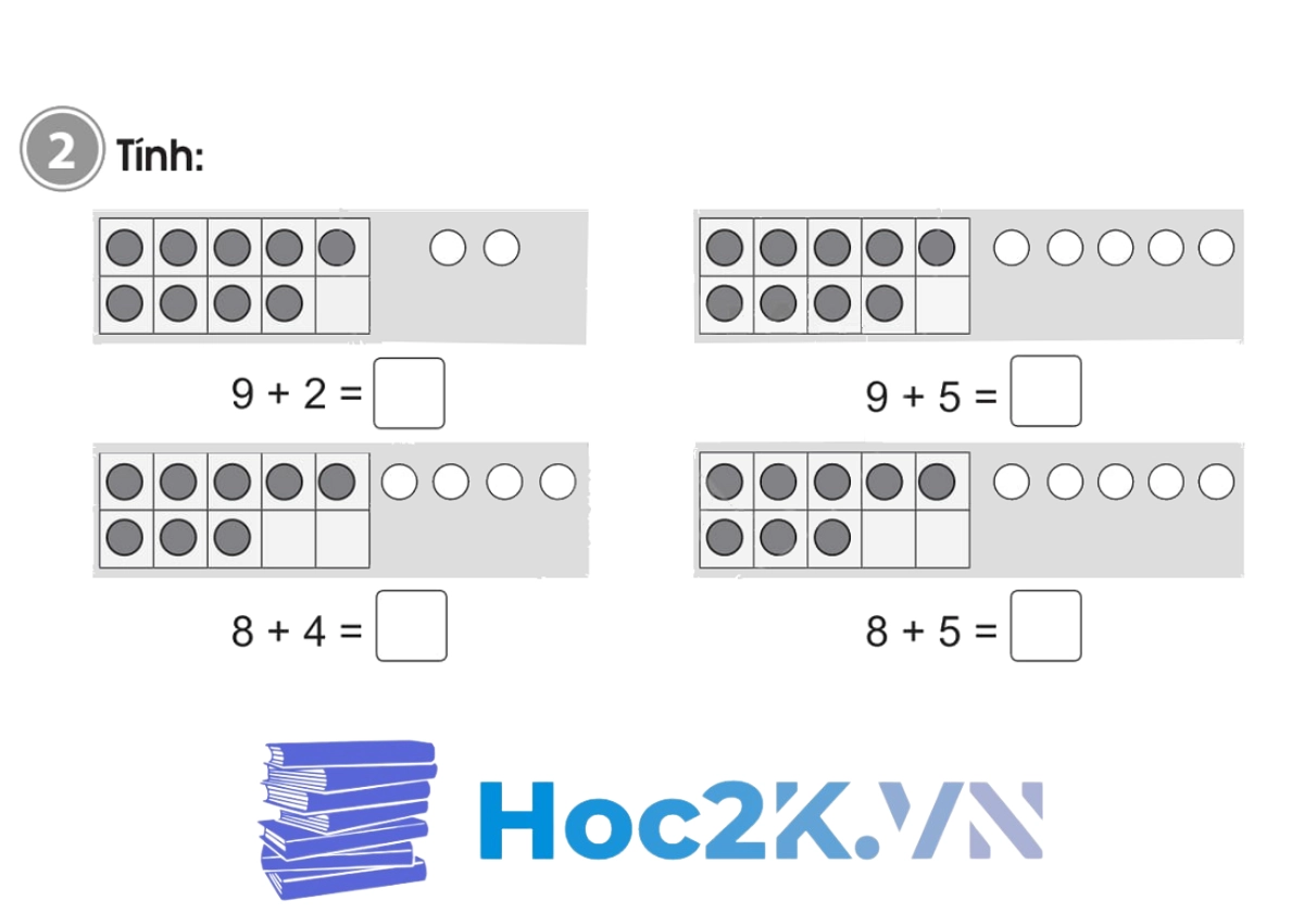 Bài 10: Phép cộng (có nhớ) trong phạm vi 20 (tiếp theo) - Hình 3