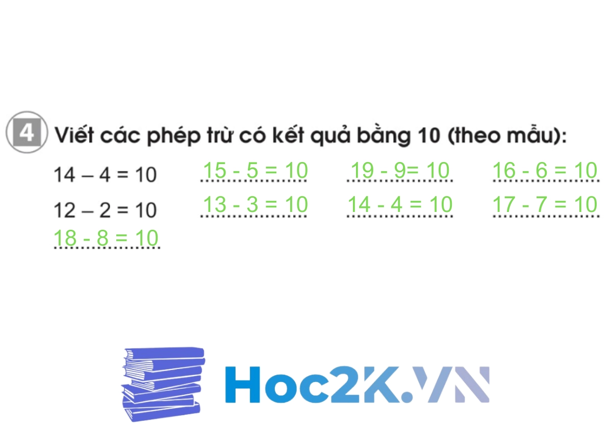 Bài 15: Luyện tập phép trừ (không nhớ) trong phạm vi 20 - Hình 8