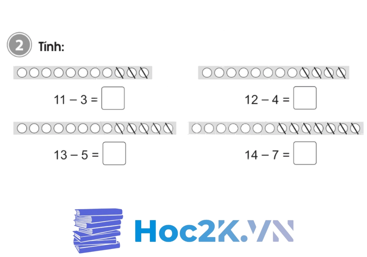 Bài 16: Phép trừ (có nhớ) trong phạm vi 20 - Hình 3