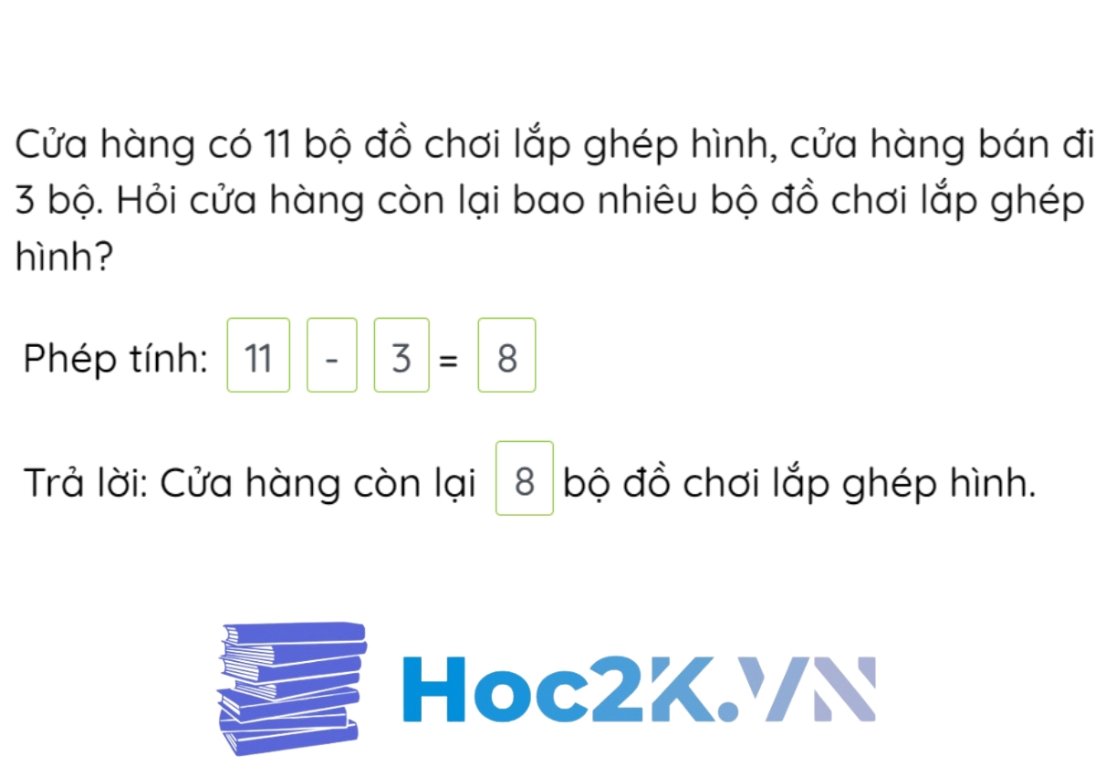 Bài 17: Phép trừ (có nhớ) trong phạm vi 20 (tiếp theo) - Hình 8