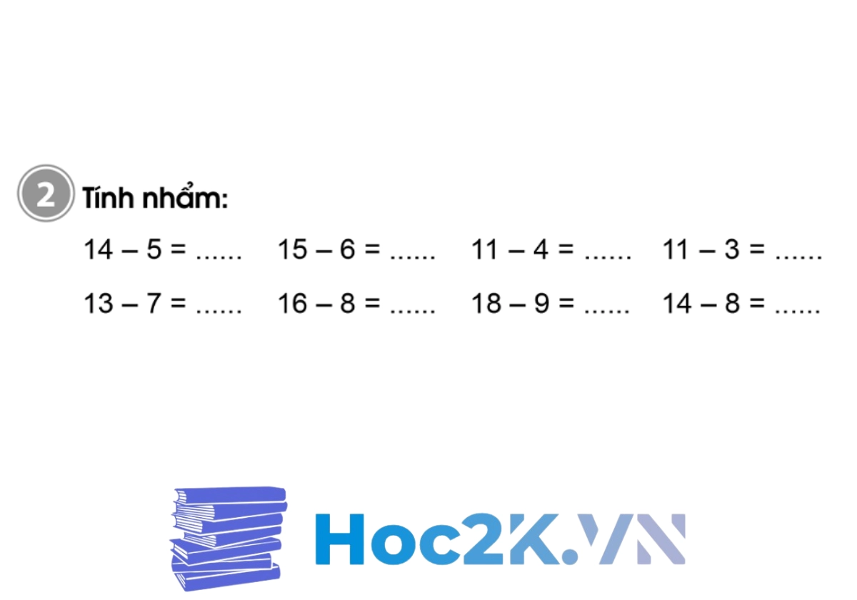 Bài 19: Bảng trừ (có nhớ) trong phạm vi 20 - Hình 3