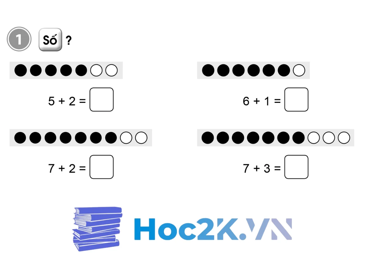 Bài 19: Phép cộng trong phạm vi 10 - Hình 1