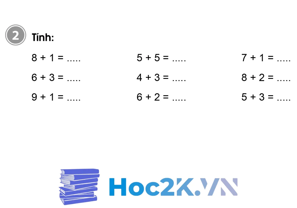 Bài 19: Phép cộng trong phạm vi 10 - Hình 3