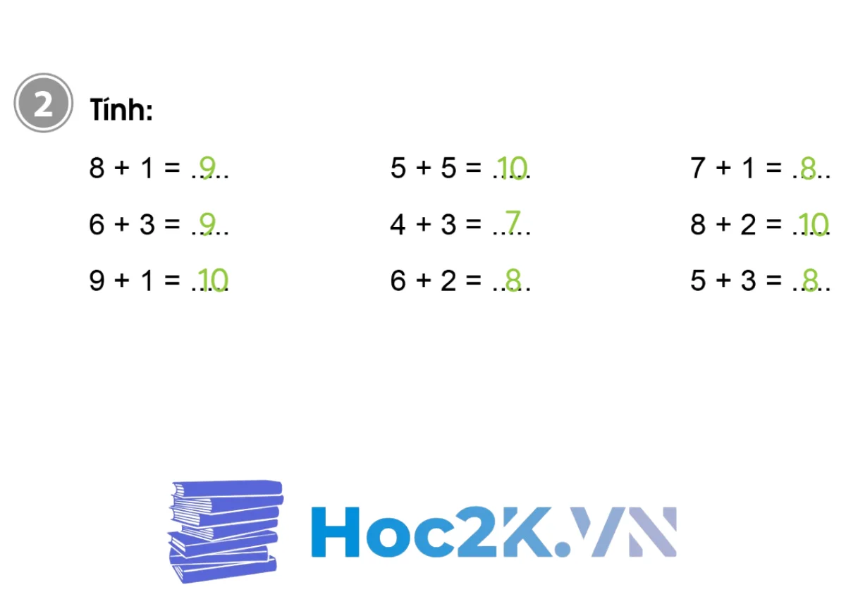 Bài 19: Phép cộng trong phạm vi 10 - Hình 4