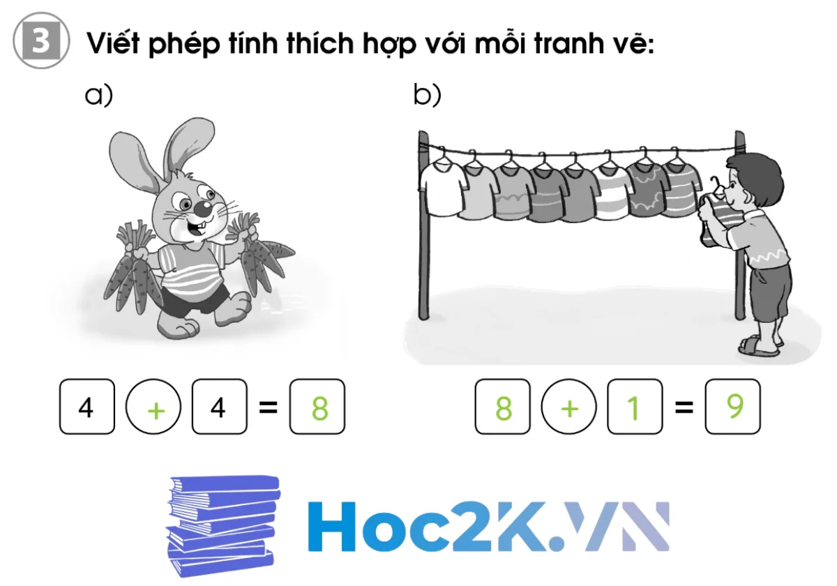 Bài 19: Phép cộng trong phạm vi 10 - Hình 6