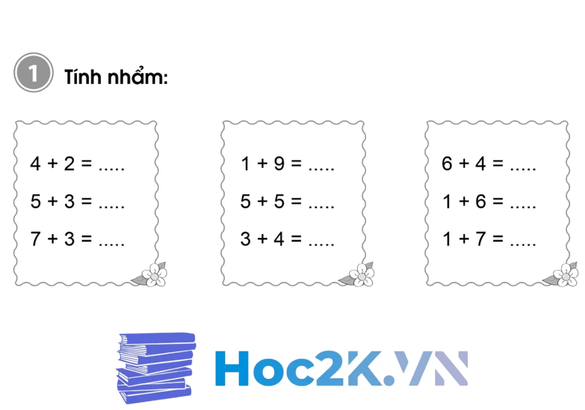 Bài 21: Phép cộng trong phạm vi 10 (tiếp theo) - Hình 1