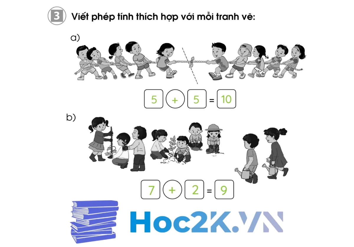 Bài 21: Phép cộng trong phạm vi 10 (tiếp theo) - Hình 6