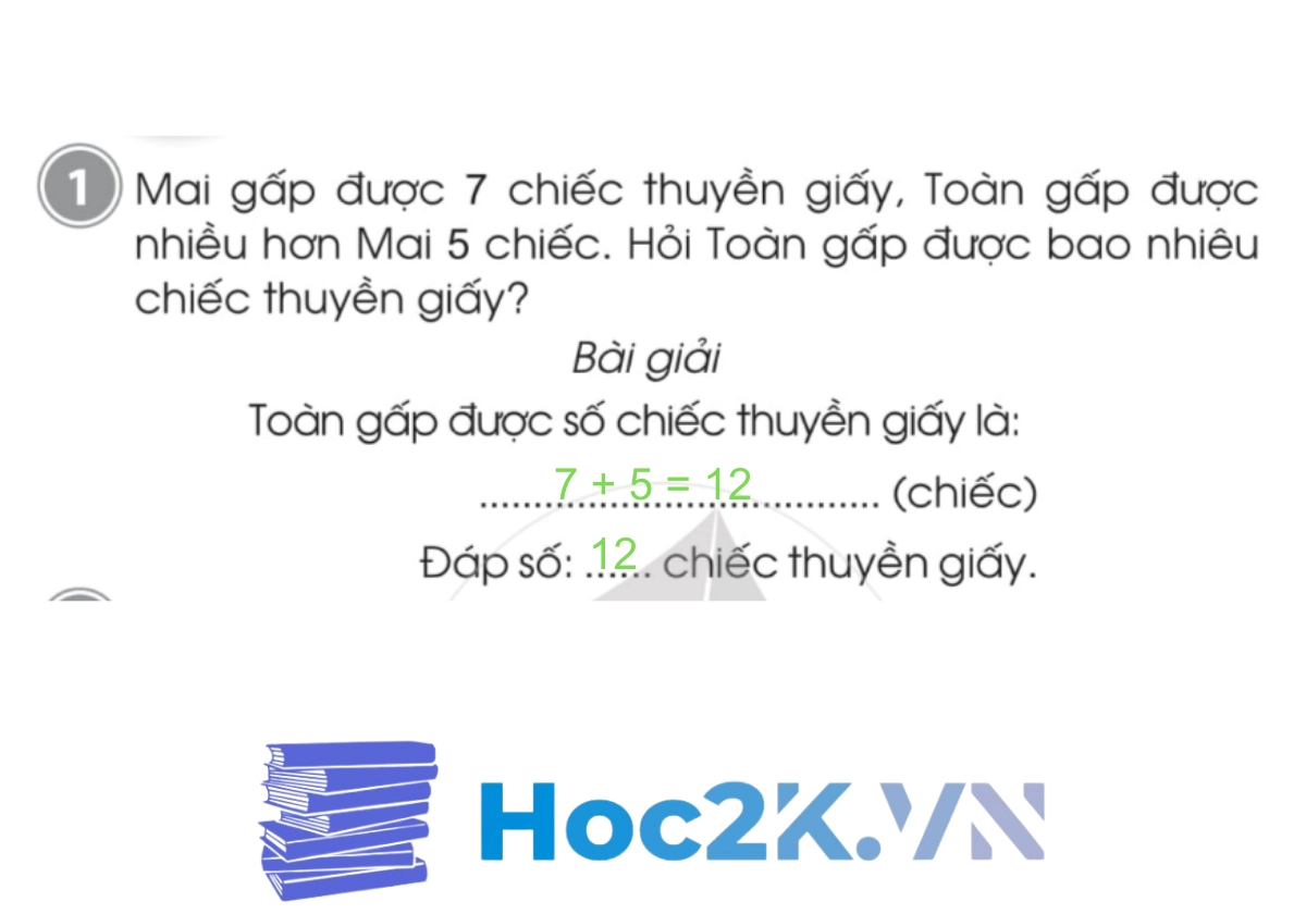 Bài 24: Bài toán liên quan đến phép cộng, phép trừ (tiếp theo) - Hình 2