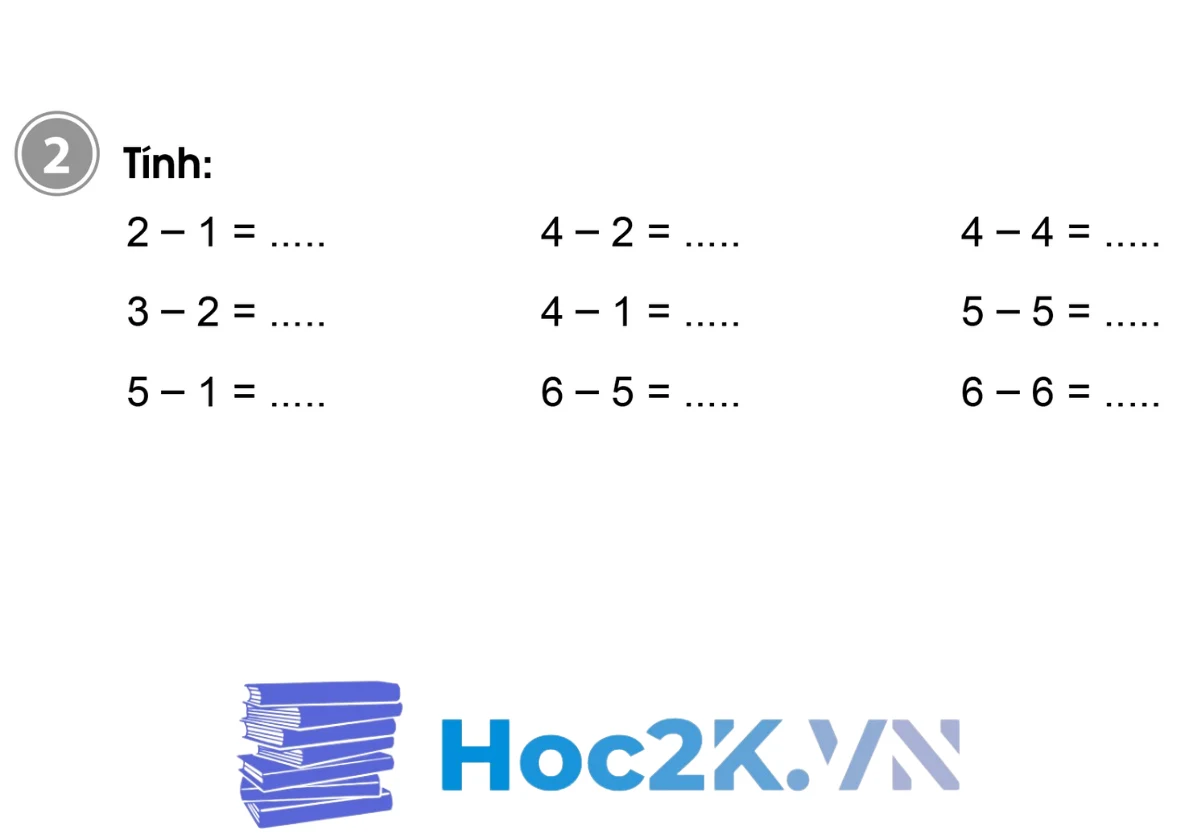 Bài 25: Phép trừ trong phạm vi 6 - Hình 3