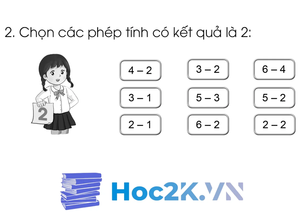 Bài 27: Phép trừ trong phạm vi 6 (tiếp theo) - Hình 3