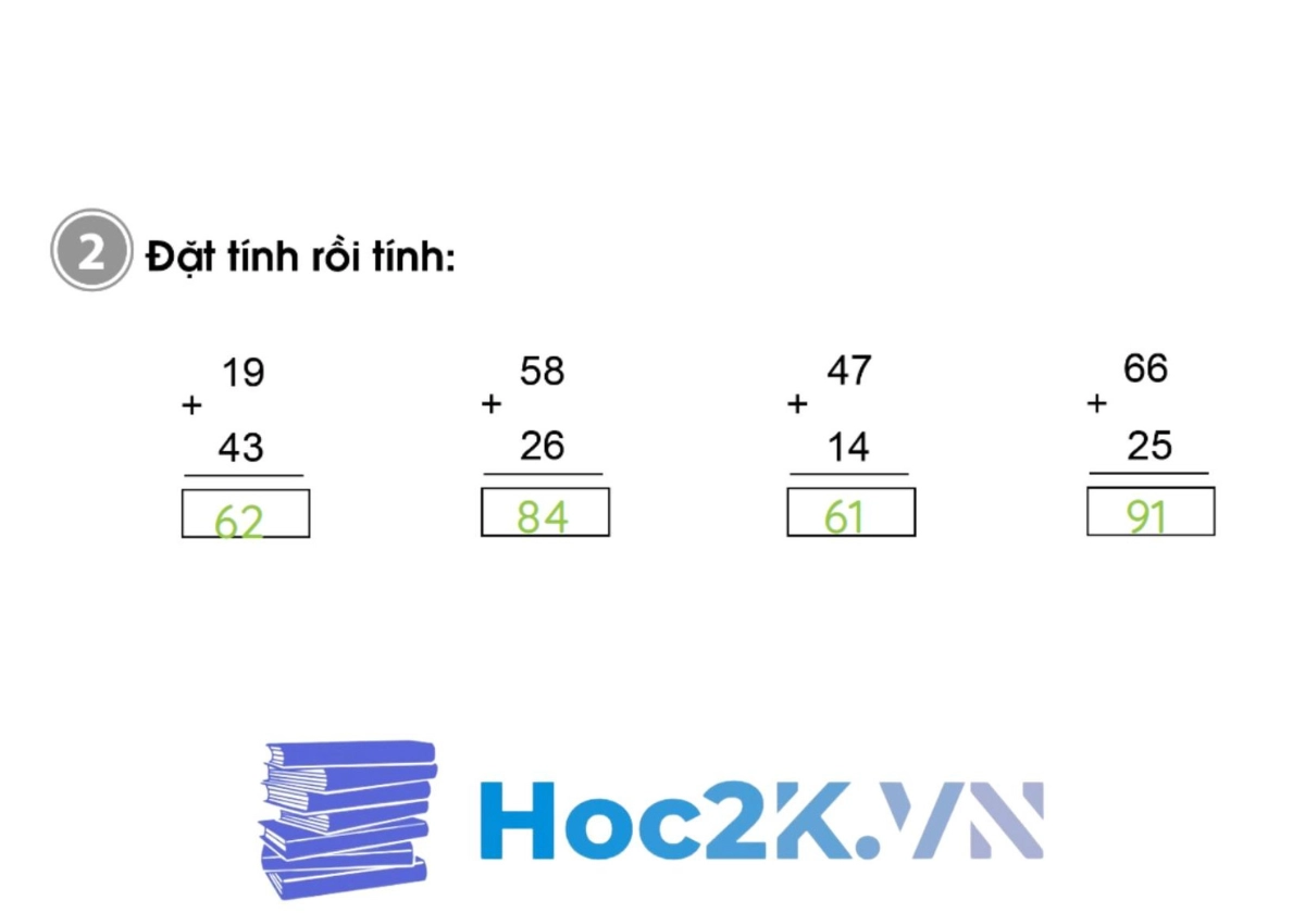 Bài 29: Phép cộng (có nhớ) trong phạm vi 100 - Hình 4