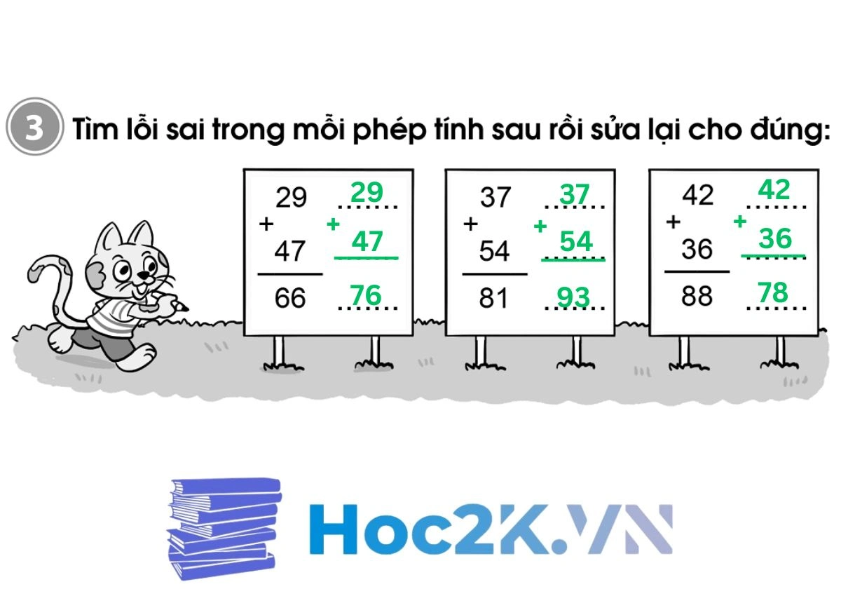 Bài 29: Phép cộng (có nhớ) trong phạm vi 100 - Hình 6