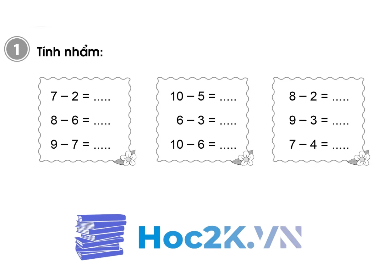 Bài 31: Phép trừ trong phạm vi 10 (tiếp theo) - Hình 1