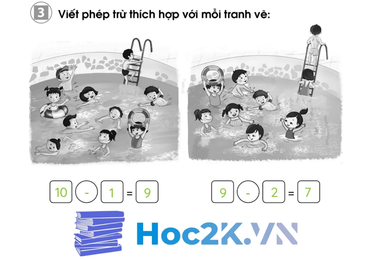 Bài 31: Phép trừ trong phạm vi 10 (tiếp theo) - Hình 6