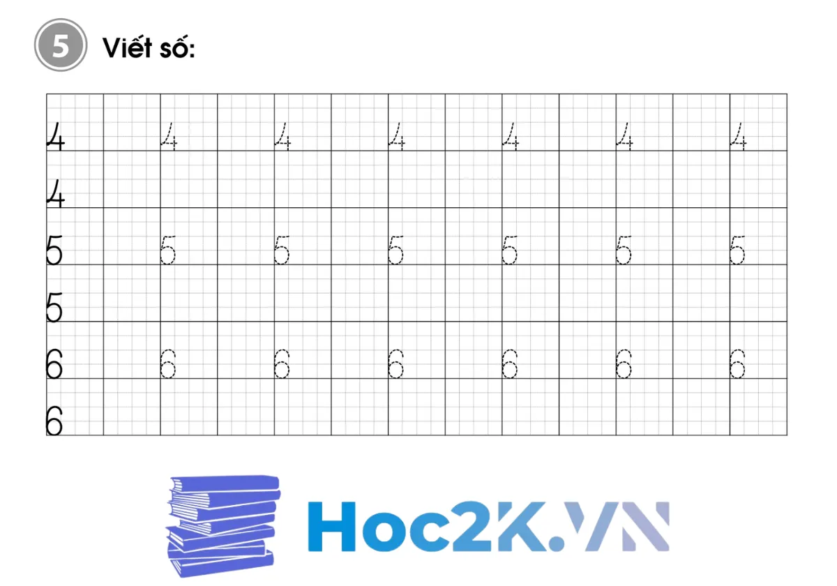 Bài 4: Các số 4, 5, 6 - Hình 9