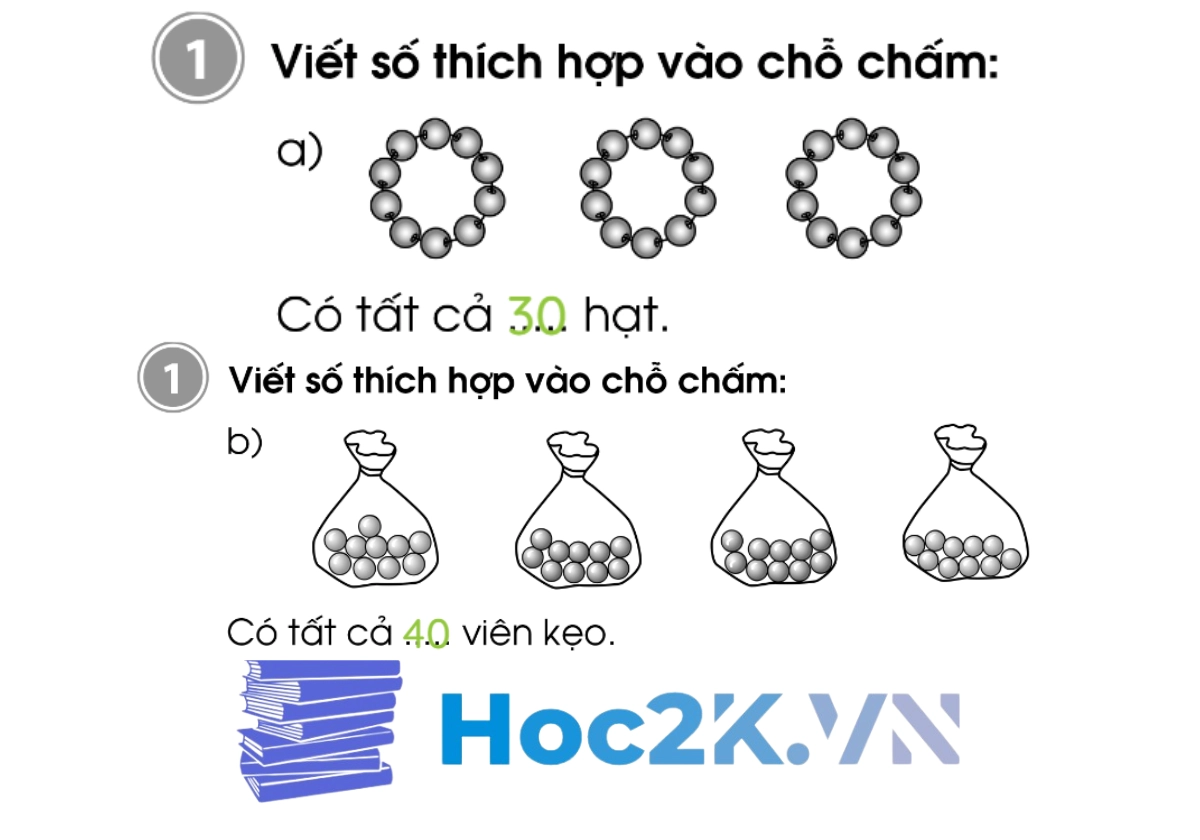 Bài 42: Các số 10, 20, 30, 40, 50, 60, 70, 80, 90 - Hình 2