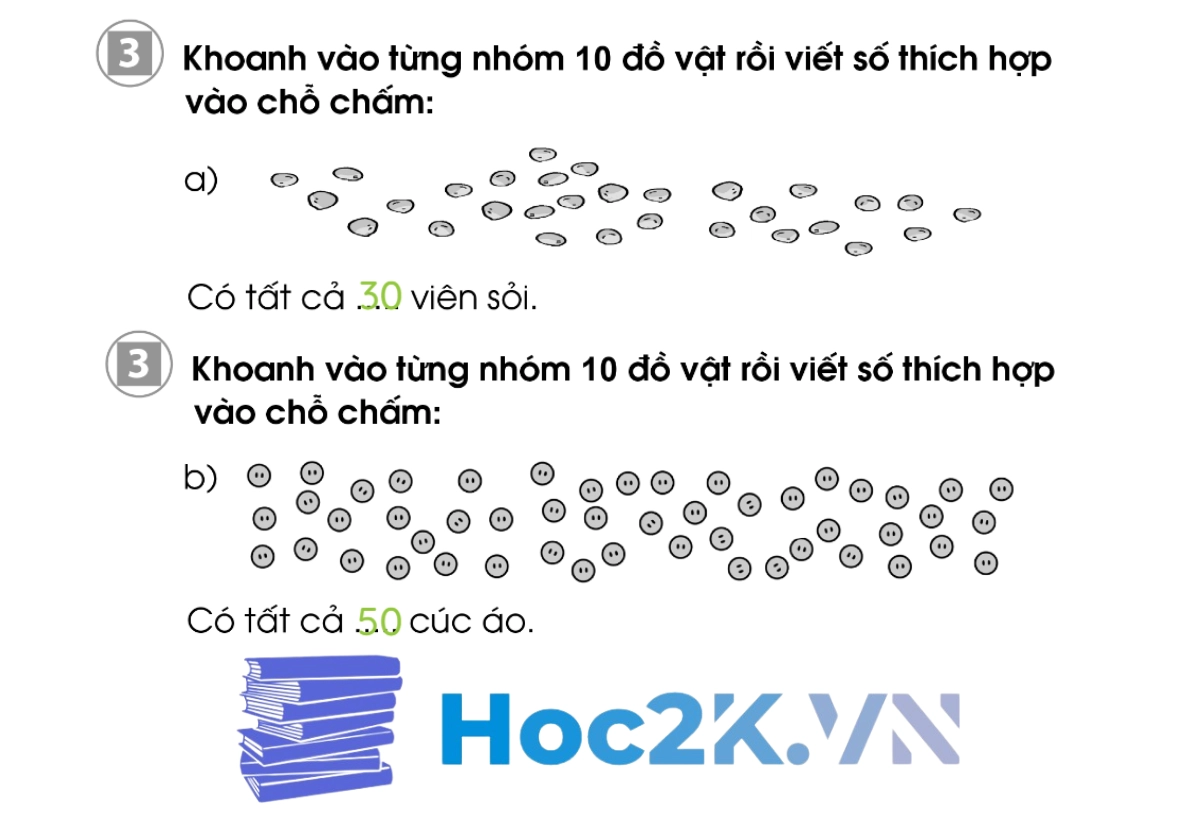 Bài 42: Các số 10, 20, 30, 40, 50, 60, 70, 80, 90 - Hình 6