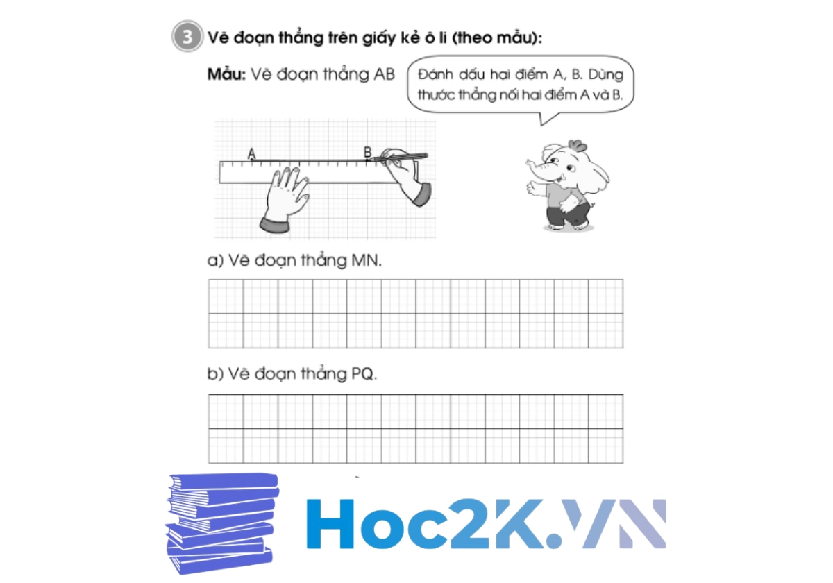 Bài 42: Điểm - Đoạn thẳng - Hình 5