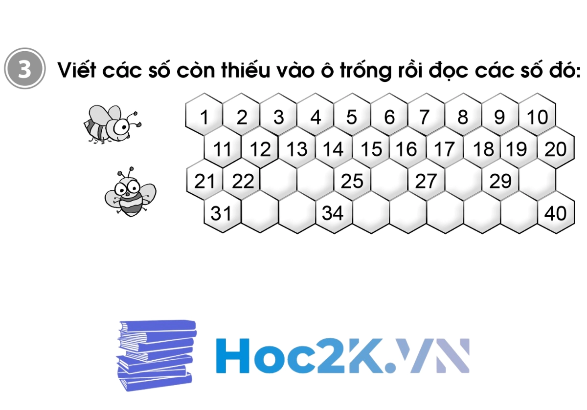 Bài 43: Các số có hai chữ số (từ 21 đến 40) - Hình 6