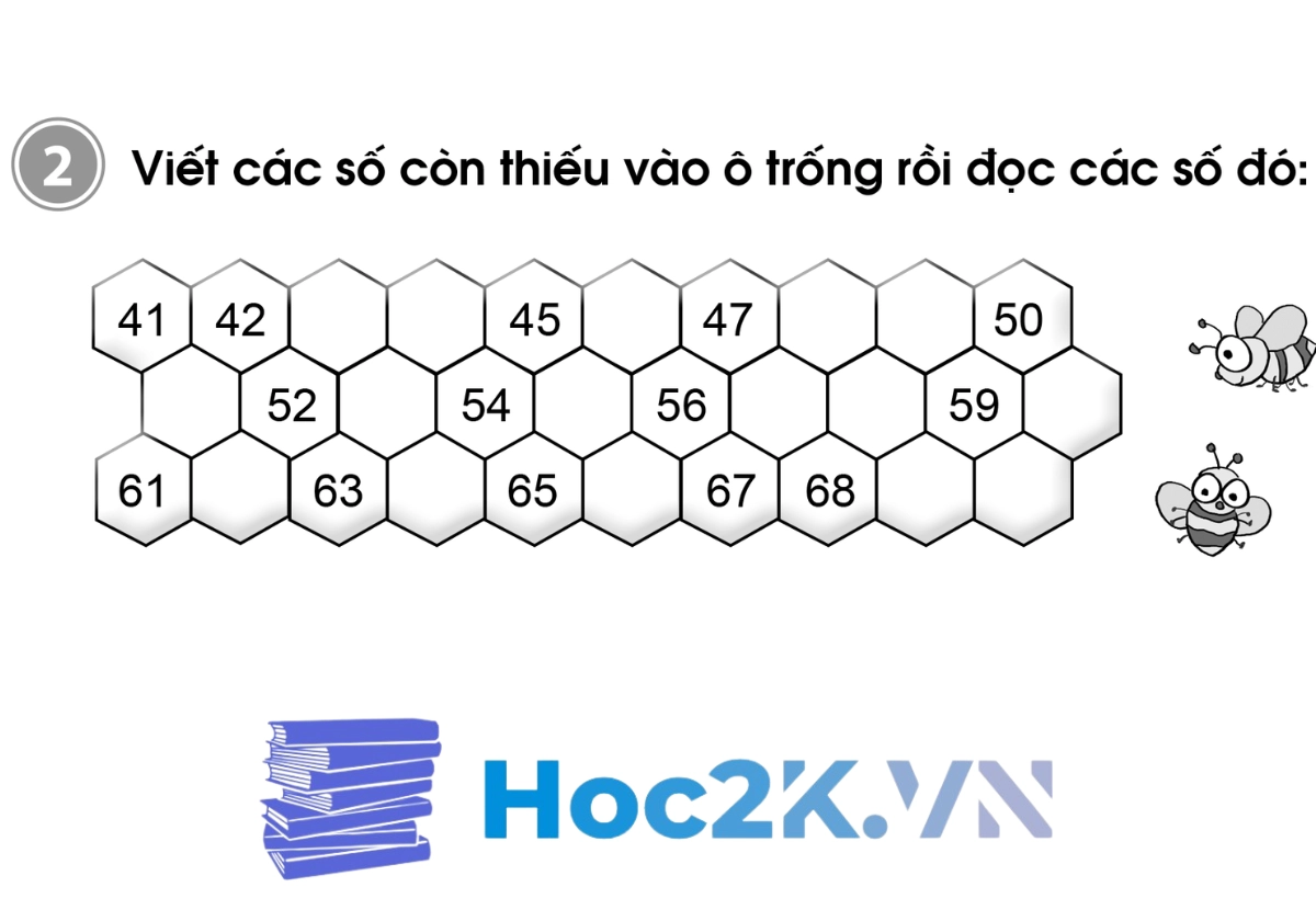 Bài 44: Các số có hai chữ số (từ 41 đến 70) - Hình 5