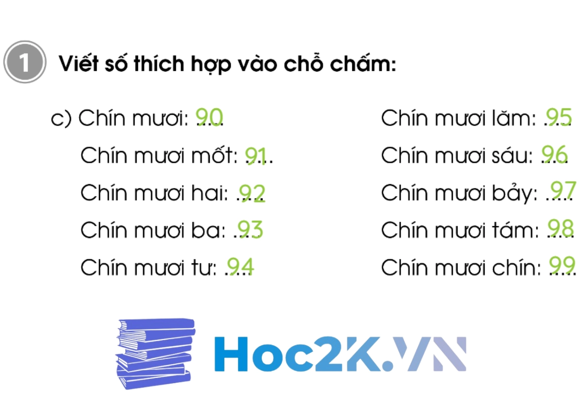 Bài 45: Các số có hai chữ số (từ 71 đến 99) - Hình 4