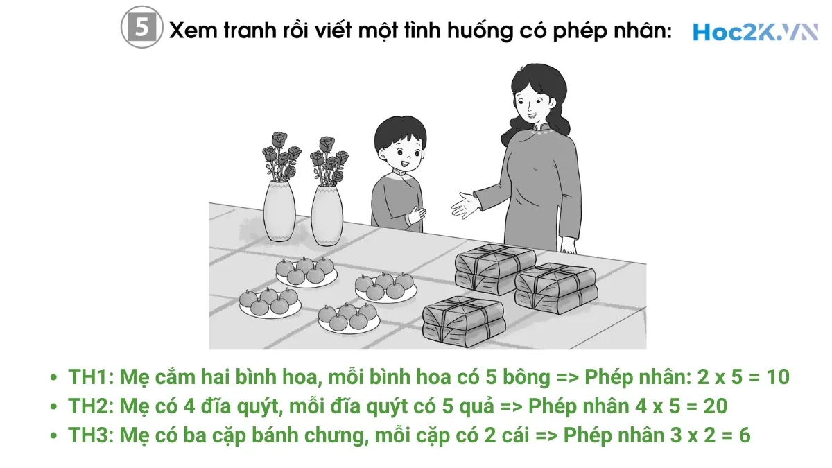 Bài 53: Phép nhân - Hình 10 Bài 53: Phép nhân - Hình 10