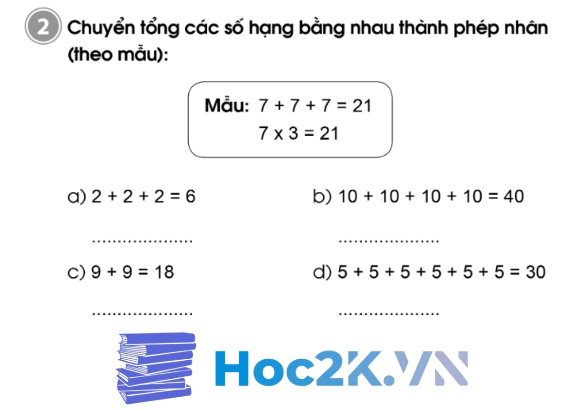Bài 53: Phép nhân - Hình 3 Bài 53: Phép nhân - Hình 3