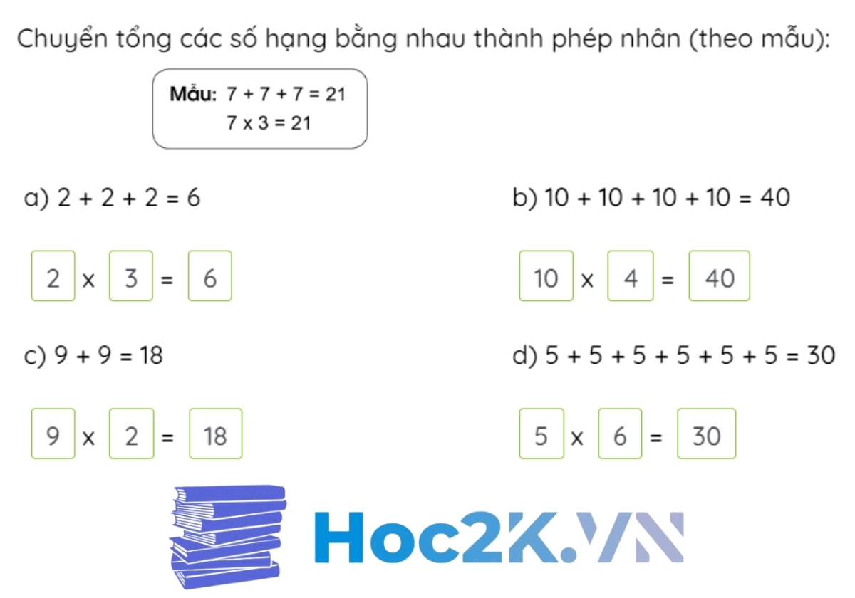 Bài 53: Phép nhân - Hình 4 Bài 53: Phép nhân - Hình 4