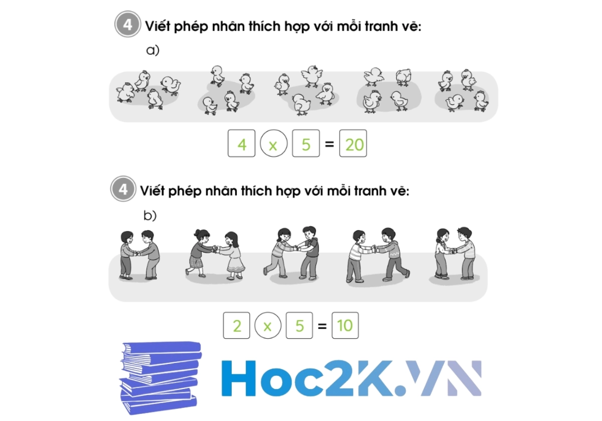 Bài 53: Phép nhân - Hình 8 Bài 53: Phép nhân - Hình 8