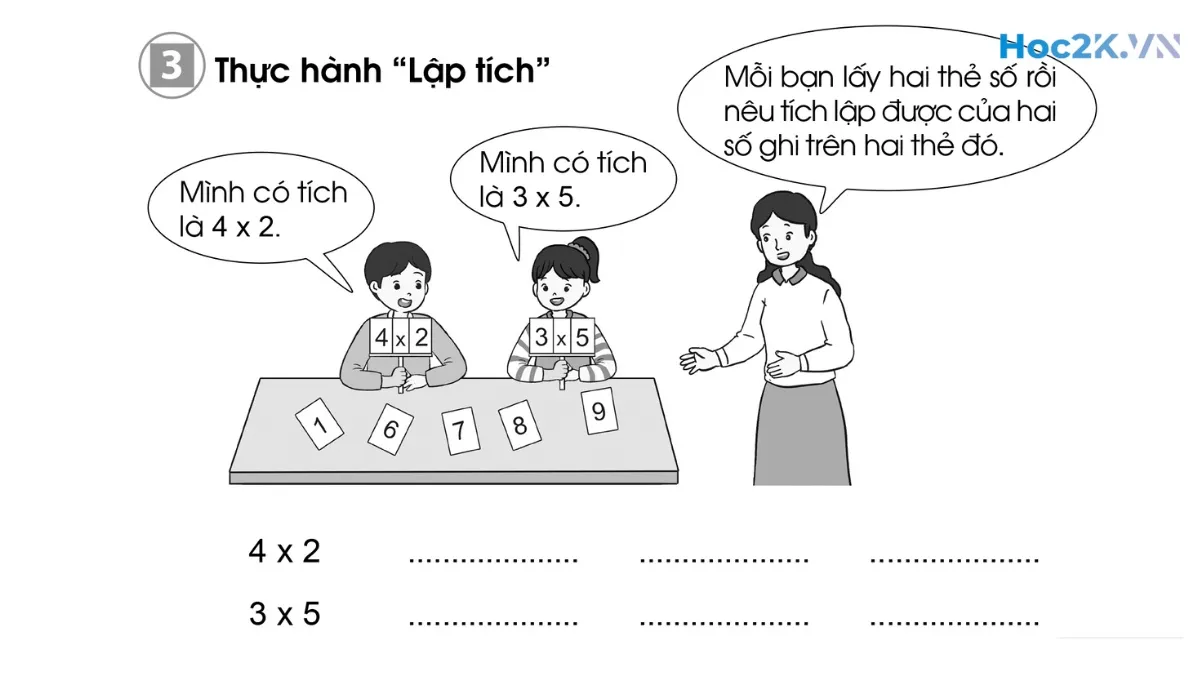Bài 54: Thừa số - Tích - Hình 5 Bài 54: Thừa số - Tích - Hình 5