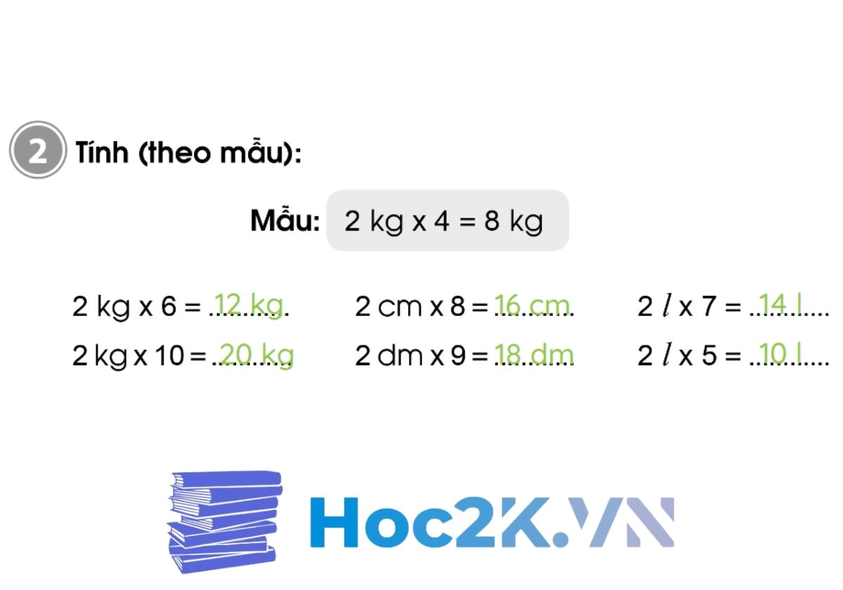 Bài 55: Bảng nhân 2 - Hình 4 Bài 55: Bảng nhân 2 - Hình 4