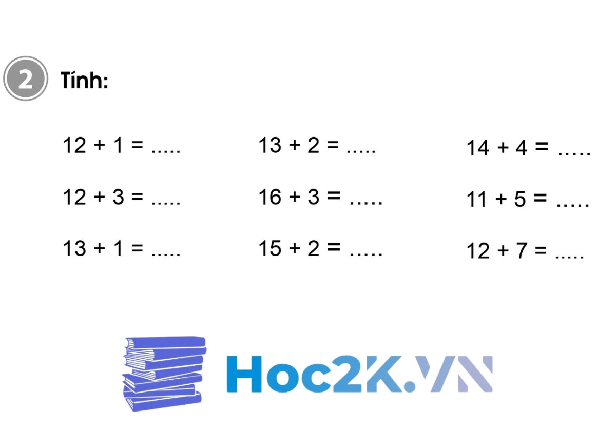 Bài 56: Phép cộng dạng 14+3 - Hình 3