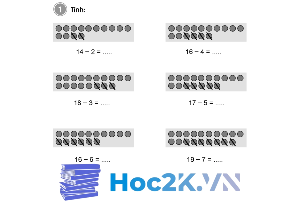 Bài 57: Phép trừ dạng 17 – 2 - Hình 1