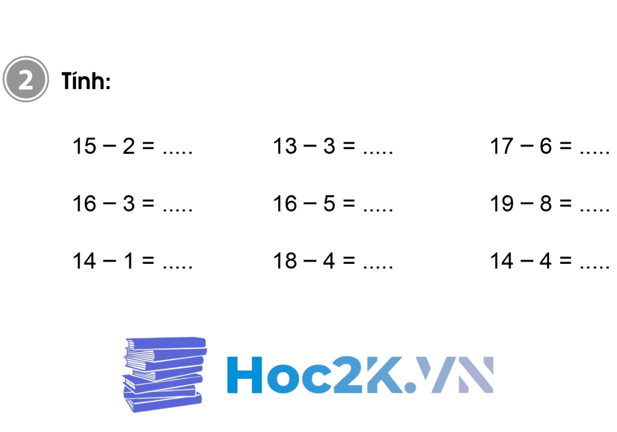 Bài 57: Phép trừ dạng 17 – 2 - Hình 3