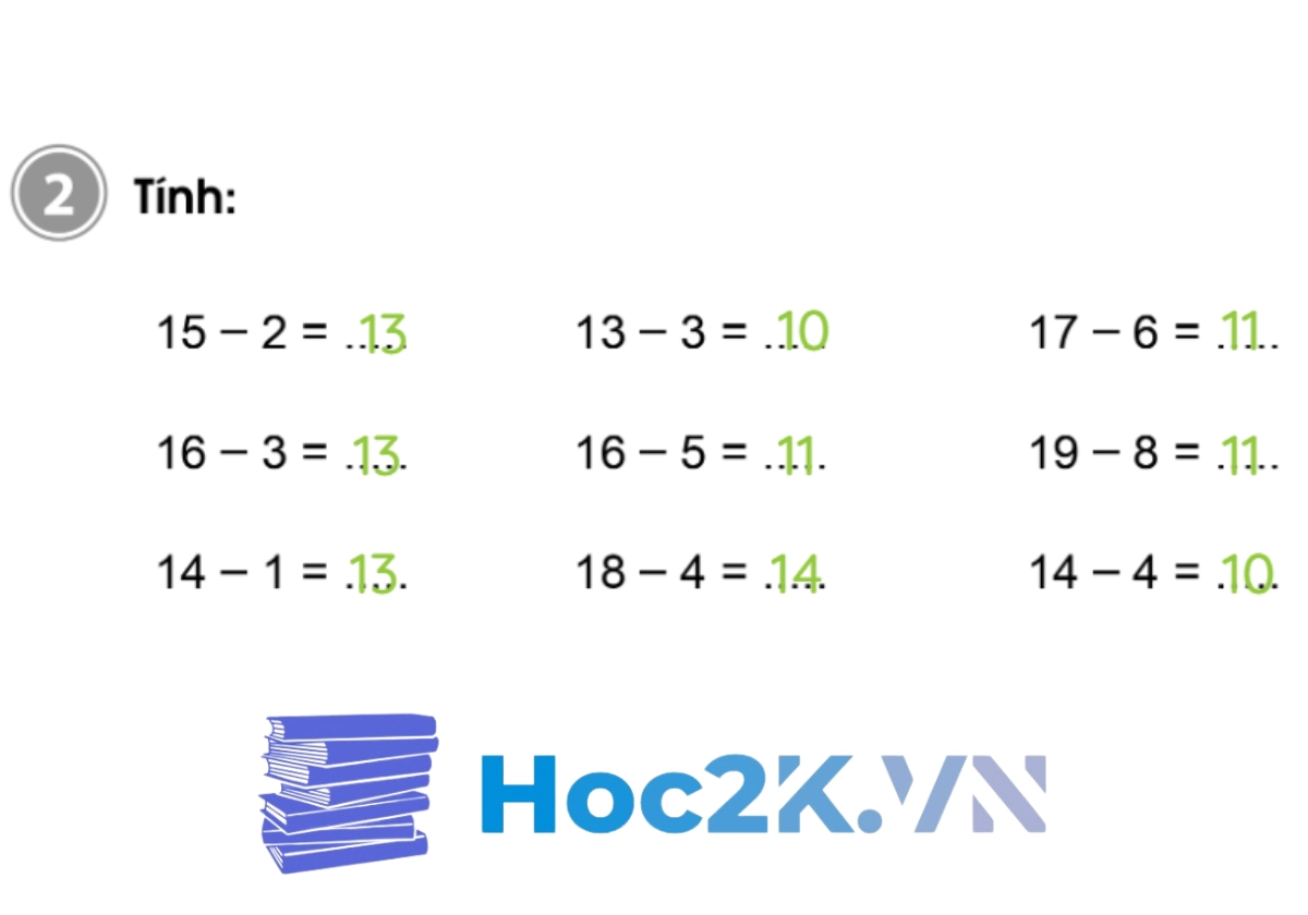 Bài 57: Phép trừ dạng 17 – 2 - Hình 4