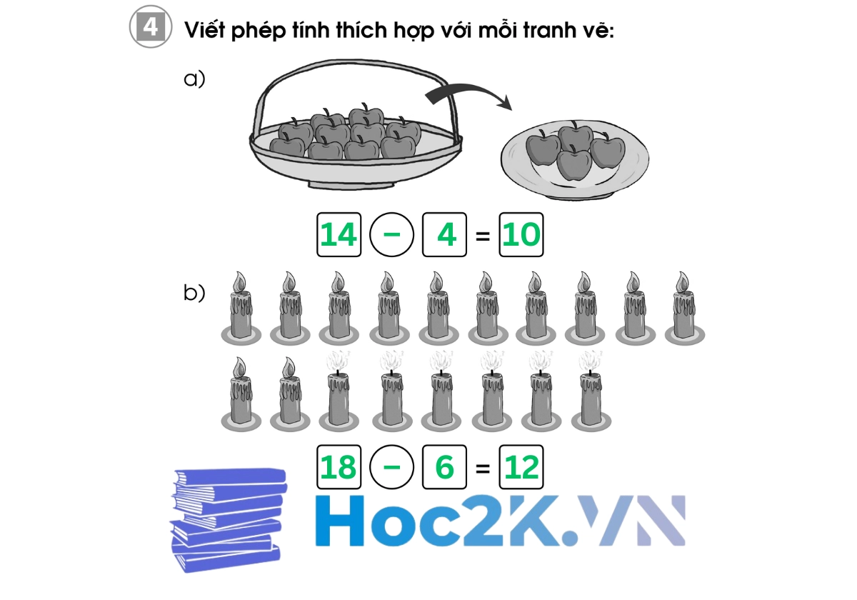 Bài 57: Phép trừ dạng 17 – 2 - Hình 8