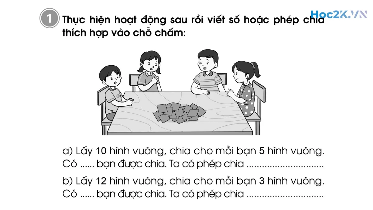 Bài 58: Phép chia - Hình 1 Bài 58: Phép chia - Hình 1