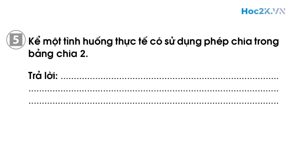Bài 60: Bảng chia 2 - Hình 9 Bài 60: Bảng chia 2 - Hình 9