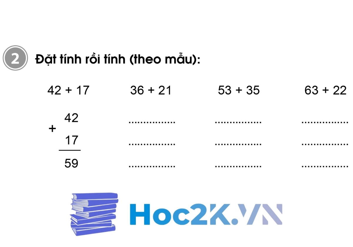 Bài 60: Phép cộng dạng 25+14 - Hình 3