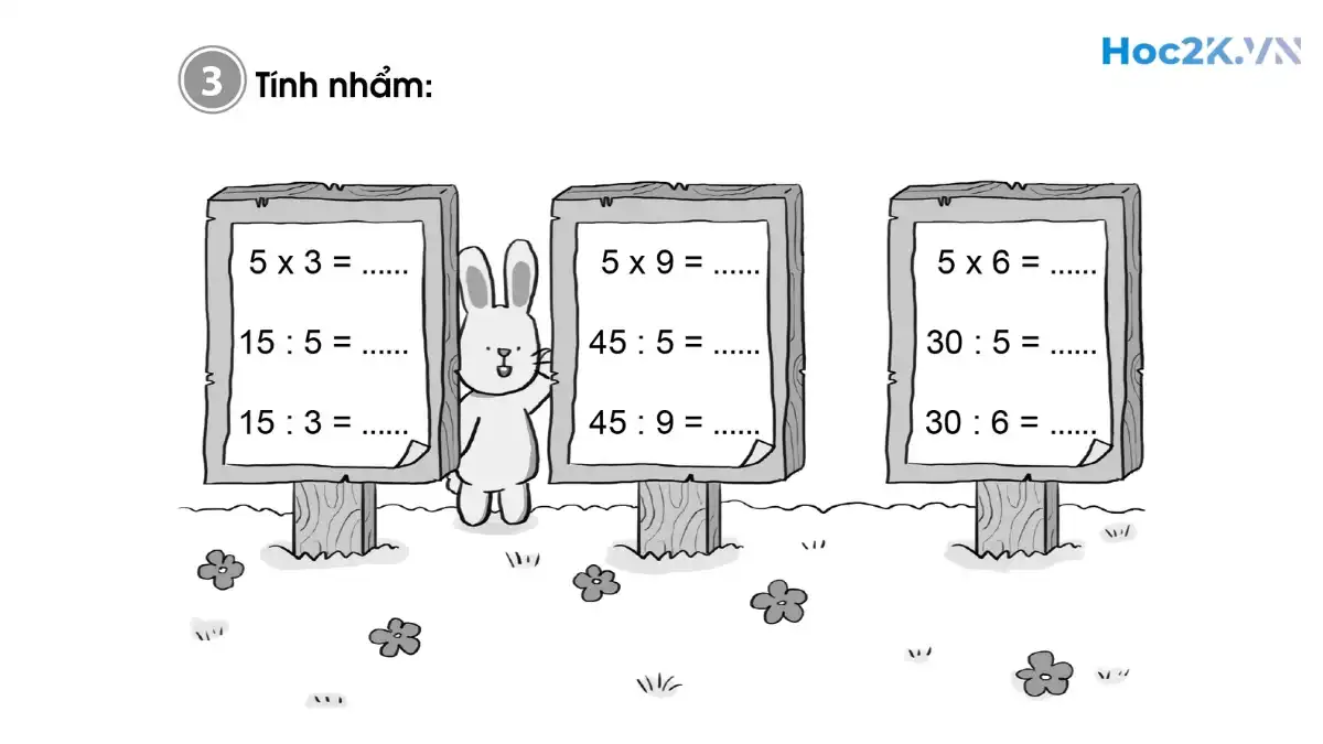 Bài 61: Bảng chia 5 - Hình 5 Bài 61: Bảng chia 5 - Hình 5