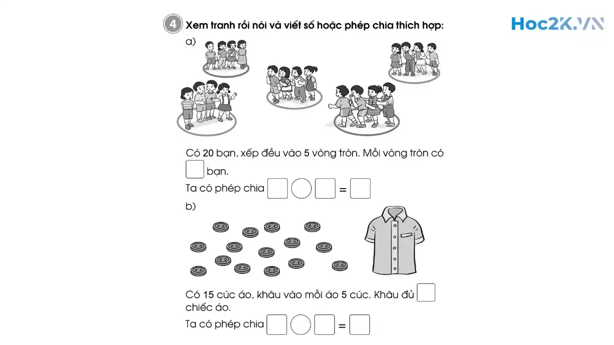 Bài 61: Bảng chia 5 - Hình 7 Bài 61: Bảng chia 5 - Hình 7