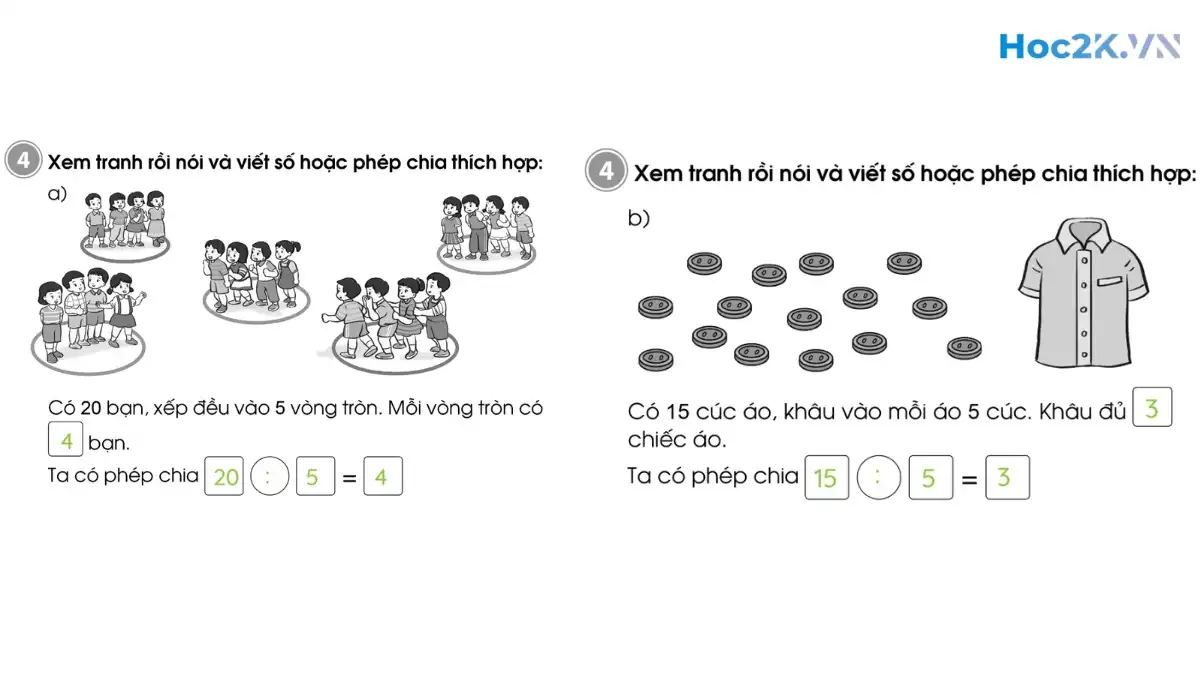 Bài 61: Bảng chia 5 - Hình 8 Bài 61: Bảng chia 5 - Hình 8