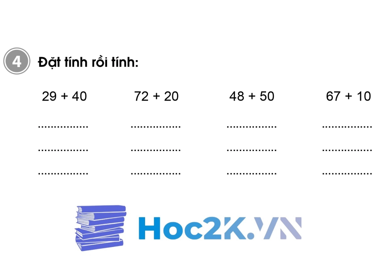 Bài 61: Phép cộng dạng 25+4, 25+40 - Hình 7