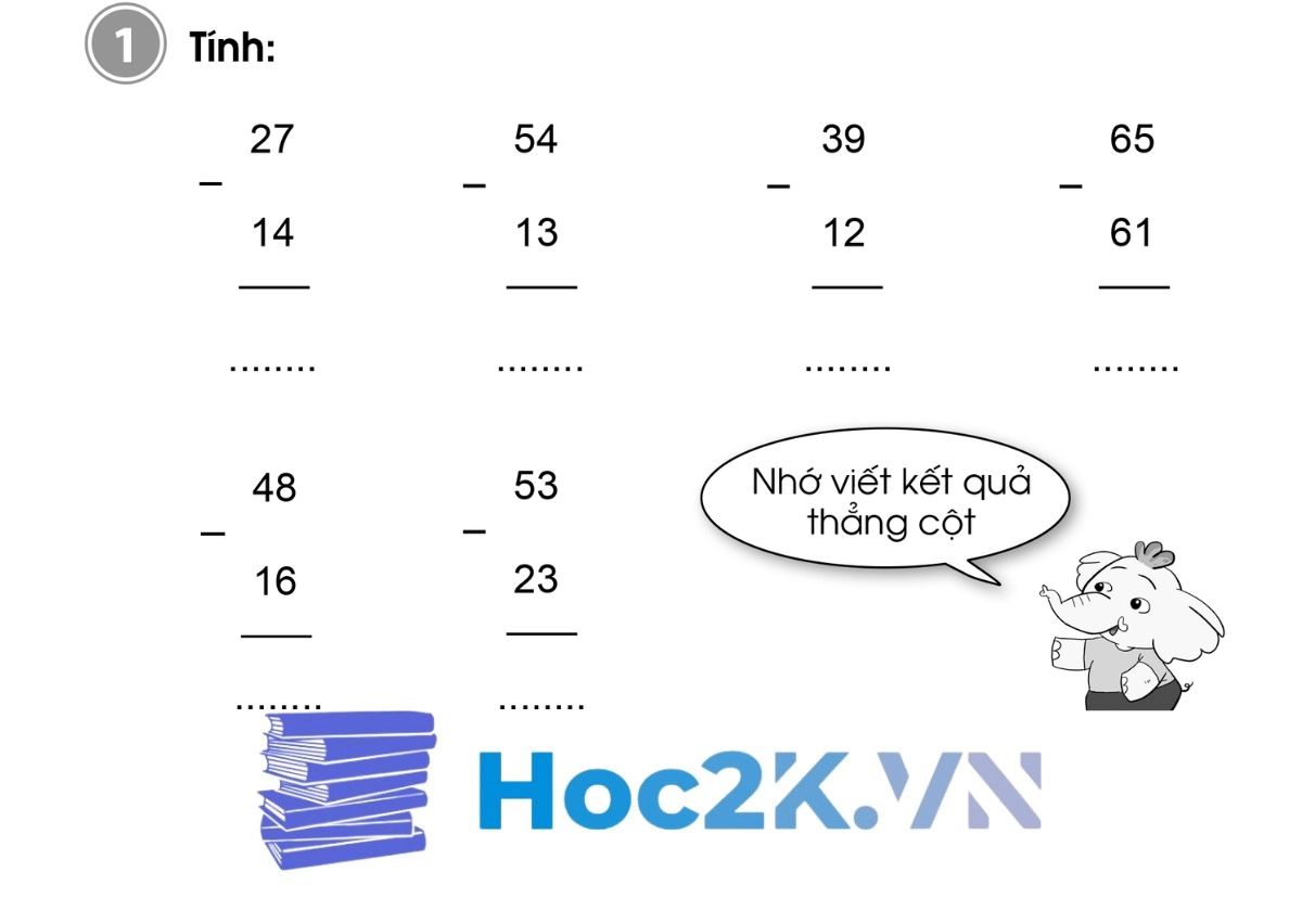 Bài 63: Phép trừ dạng 39 – 15 - Hình 1