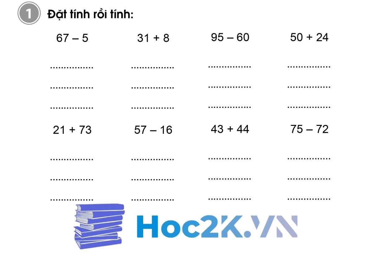 Bài 66: Luyện tập chung trang 56,57 - Hình 1