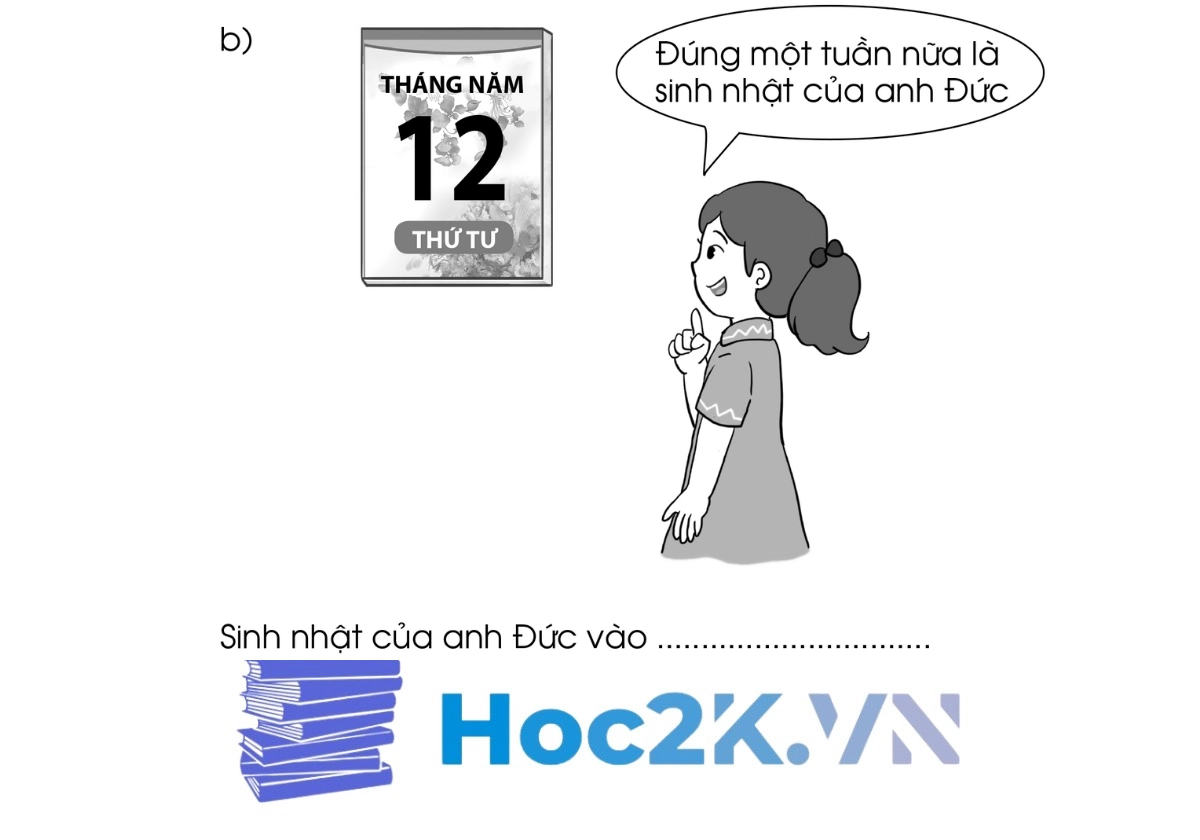 Bài 67: Các ngày trong tuần lễ trang 58,59 - Hình 9