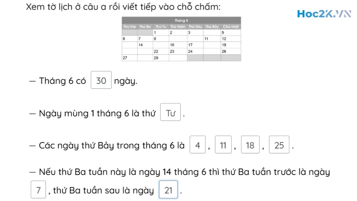 Bài 69: Ngày - Tháng - Hình 6 Bài 69: Ngày - Tháng - Hình 6
