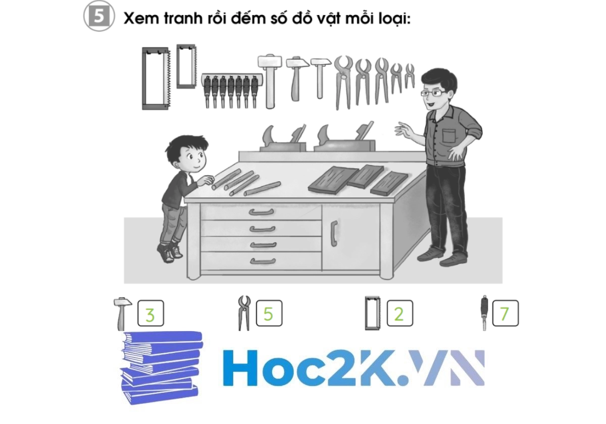 Bài 71: Ôn tập các số trong phạm vi 10 - Hình 10