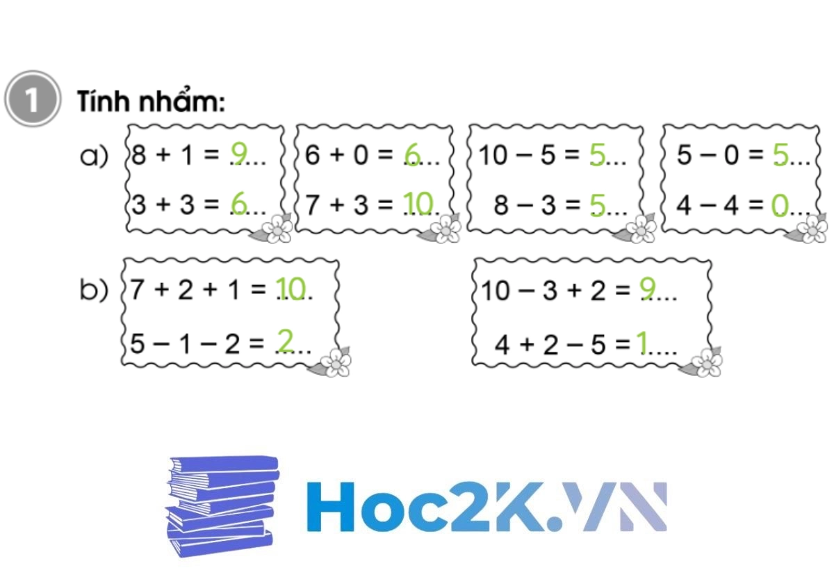 Bài 72: Ôn tập phép cộng, phép trừ trong phạm vi 10 - Hình 2